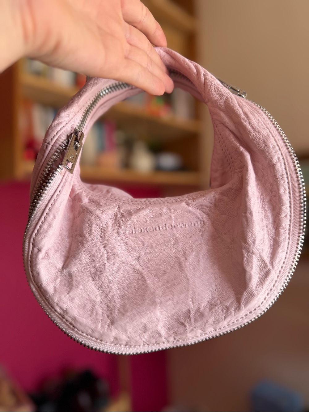 NWT Alexander Wang Blush Pink Crescent Shoulder Bag (Twyst Mini Bag)